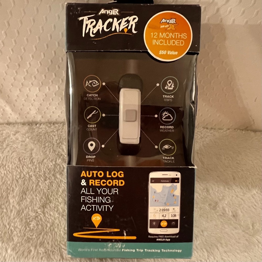 ANGLR Tracker Rod Mounted Fishing Trip Tracker Auto Log and Record